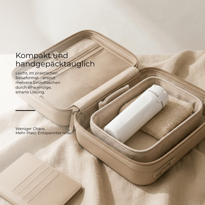 OmniPump™ | Reisen Sie leichter – Ersetzen Sie 4 Flaschen durch 1 intelligente Lösung