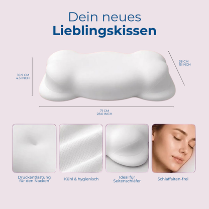 NackLyx Cloud™  | Das ergonomische Kissen, das Ihren Schlaf und Ihr Wohlbefinden revolutioniert