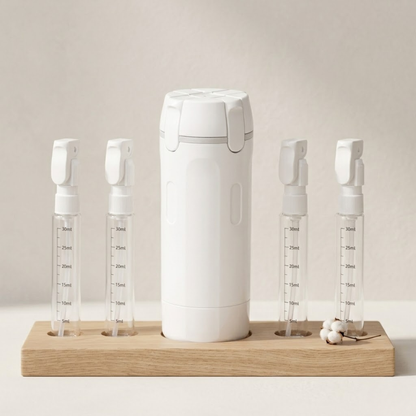 OmniPump™ | Reisen Sie leichter – Ersetzen Sie 4 Flaschen durch 1 intelligente Lösung