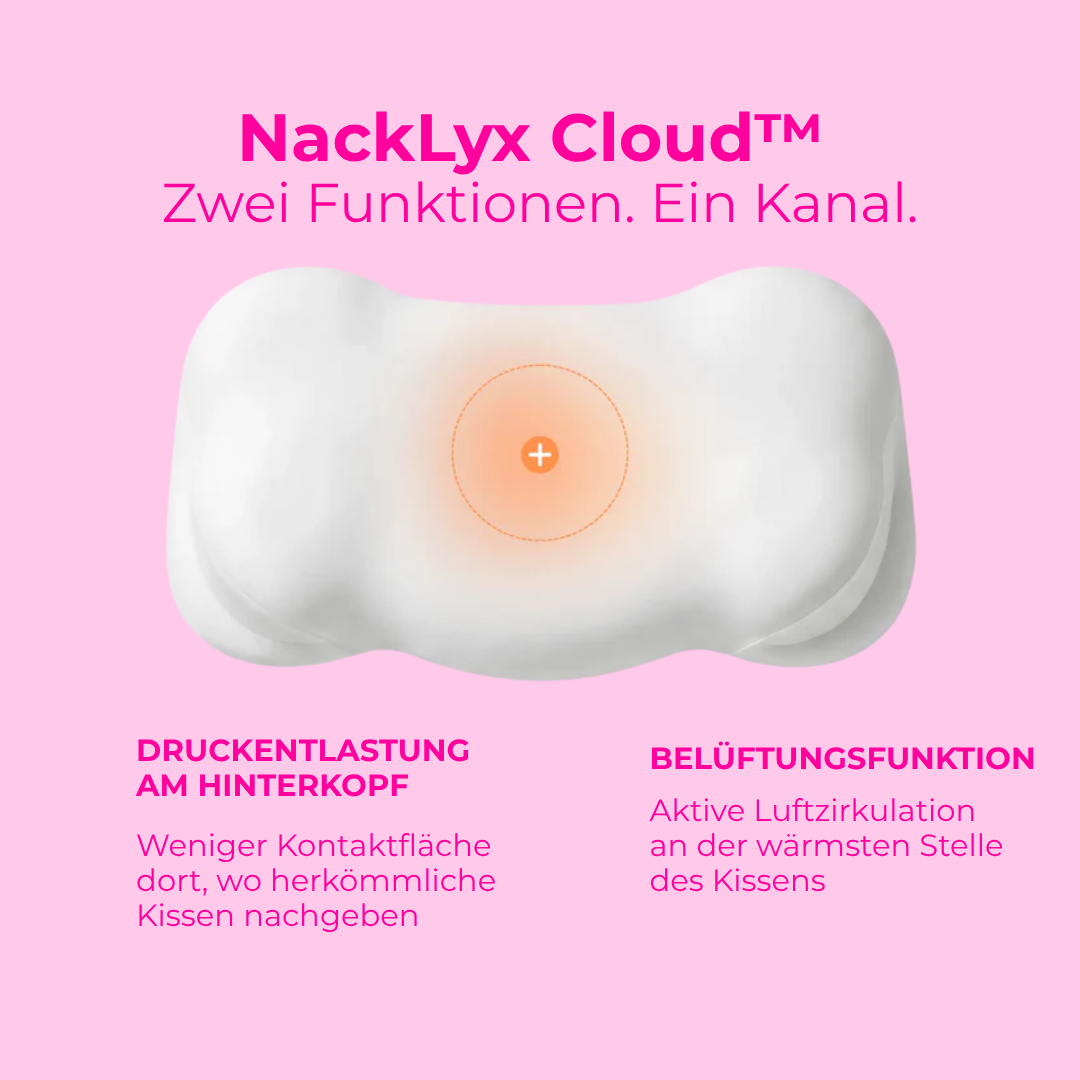 NackLyx Cloud™  | Das ergonomische Kissen, das Ihren Schlaf und Ihr Wohlbefinden revolutioniert