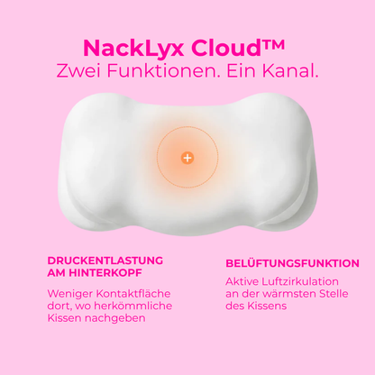 NackLyx Cloud™  | Das ergonomische Kissen, das Ihren Schlaf und Ihr Wohlbefinden revolutioniert