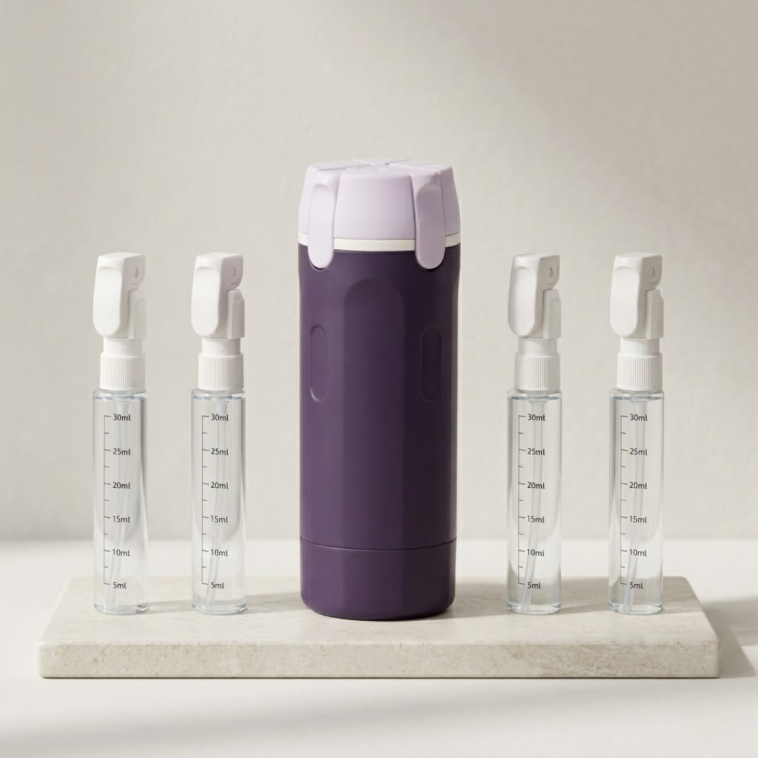 OmniPump™ | Reisen Sie leichter – Ersetzen Sie 4 Flaschen durch 1 intelligente Lösung