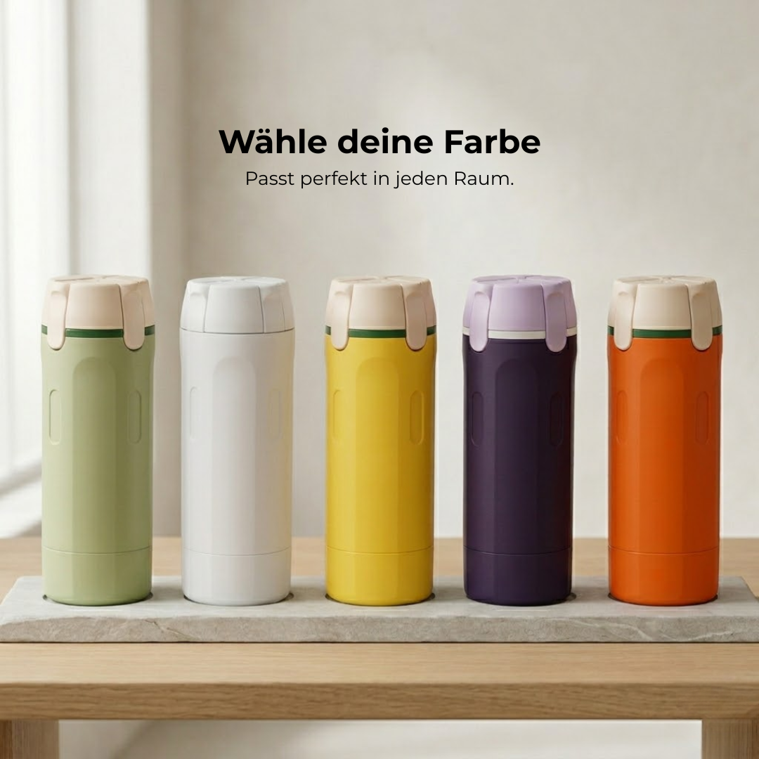 OmniPump™ | Reisen Sie leichter – Ersetzen Sie 4 Flaschen durch 1 intelligente Lösung