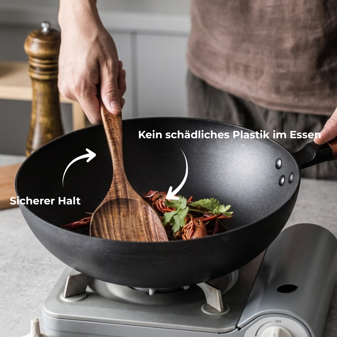 NaturLöffel™ | Schluss mit Plastik in Ihrer Küche – Wechseln Sie zu natürlichem Walnussholz
